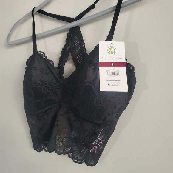 No Boundaries Lace Bralette Small Black Fairy Goth Whimsygoth - Picture 5 of 10